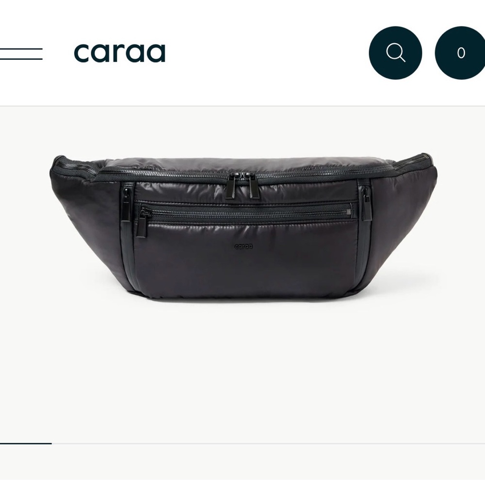 Caraa Midnight Black Crossbody Bag Large